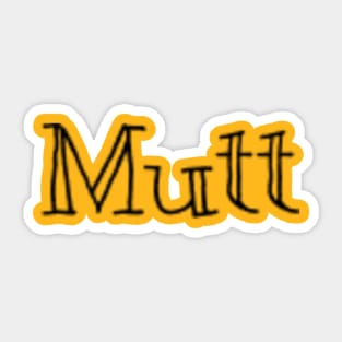 Mutt Sticker